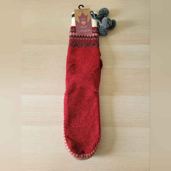 Nordic Moccasin Lounge Sock - Picture 2 of 5